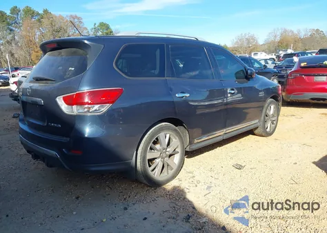 2015 Nissan Pathfinder Platinum from USA, damaged, VIN 5N1AR2MN4FC675901